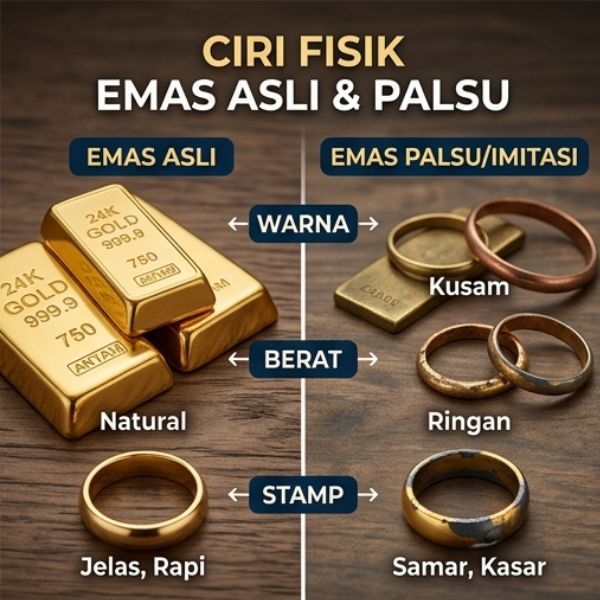 Cara Membedakan Emas Asli