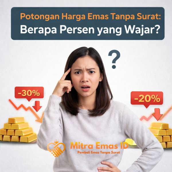 potongan harga emas tanpa surat berapa persen