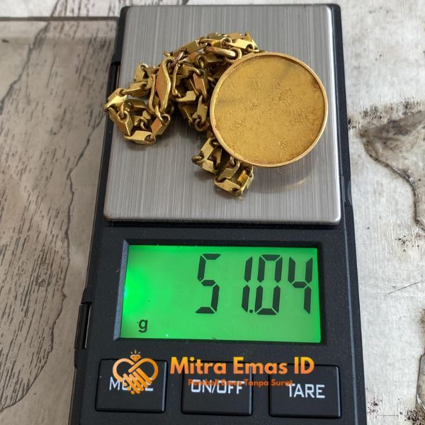 Jual emas tanpa surat Jogja berat 5,04 gram ditimbang secara transparan